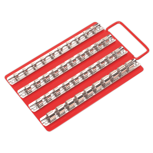 Sealey - AK2712 Socket Rail Tray 1/4", 3/8" & 1/2"Sq Drive Hand Tools Sealey - Sparks Warehouse