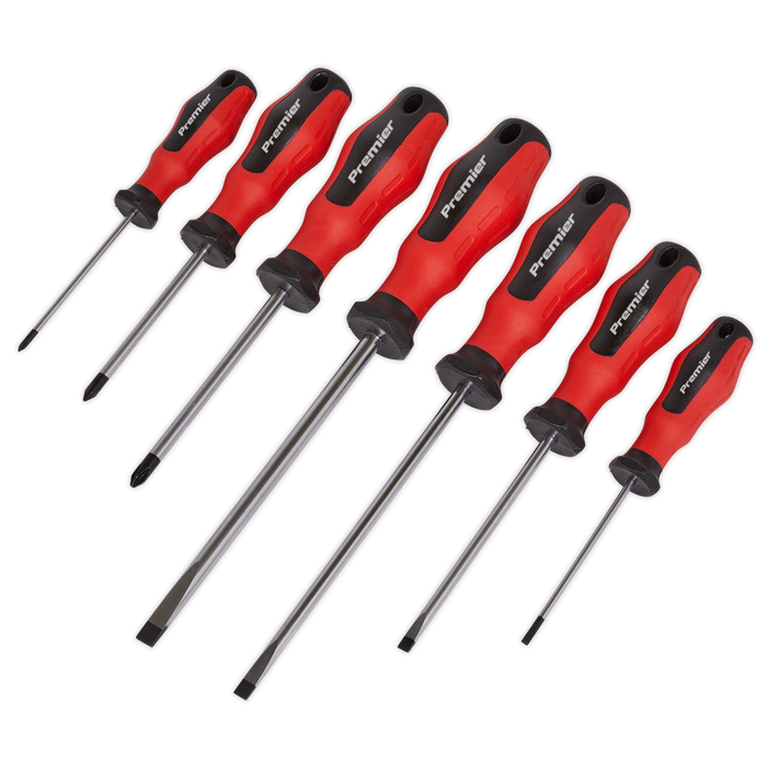 Sealey - AK4330 Screwdriver Set 7pc PowerMAX® Hand Tools Sealey - Sparks Warehouse