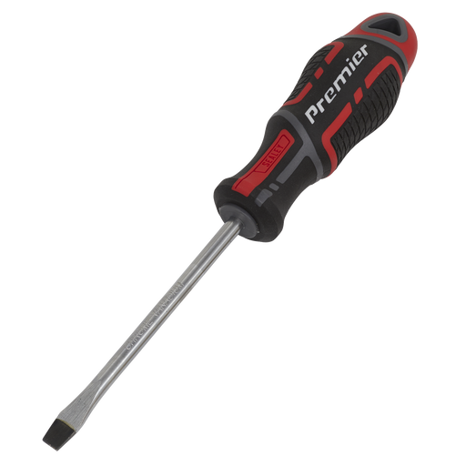 Sealey - AK4354 Screwdriver Slotted 6 x 100mm GripMAX® Hand Tools Sealey - Sparks Warehouse
