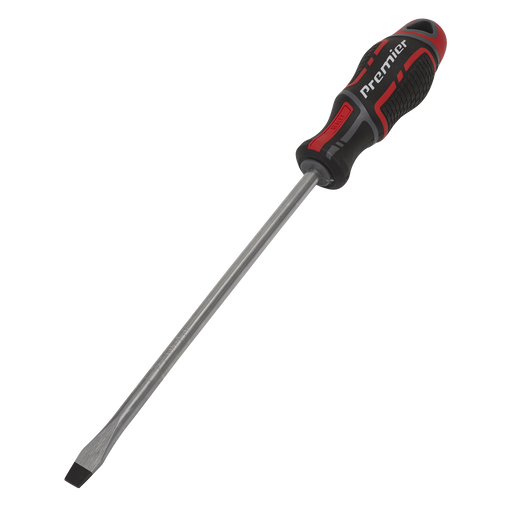 Sealey - AK4357 Screwdriver Slotted 8 x 200mm GripMAX® Hand Tools Sealey - Sparks Warehouse