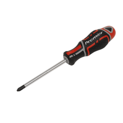 Sealey - AK4366 Screwdriver Pozi #2 x 100mm GripMAX® Hand Tools Sealey - Sparks Warehouse