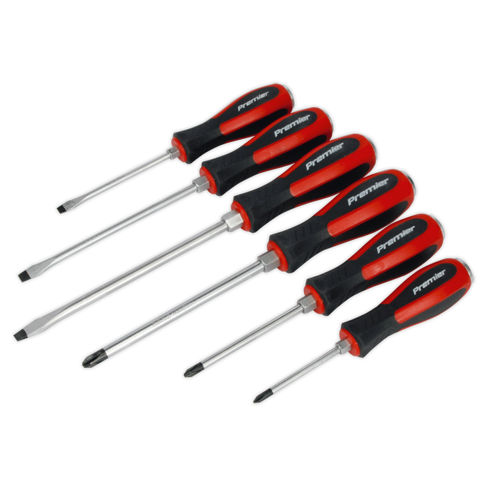 Sealey - AK4932 Screwdriver Set 6pc Hammer-Thru Hand Tools Sealey - Sparks Warehouse