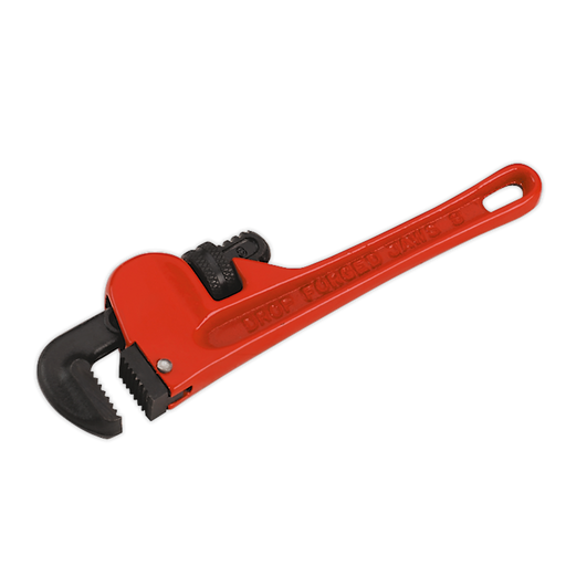 Sealey - AK5101 Pipe Wrench European Pattern 200mm Cast Steel Hand Tools Sealey - Sparks Warehouse