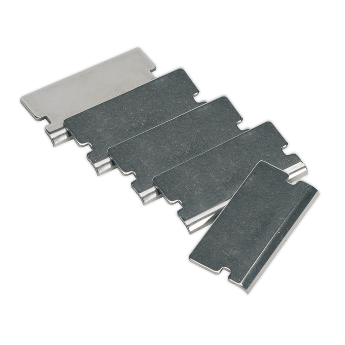 Sealey - AK52507/1 Angled Razor Blade for AK52507, AK52504, VS500 Pack of 5 Consumables Sealey - Sparks Warehouse