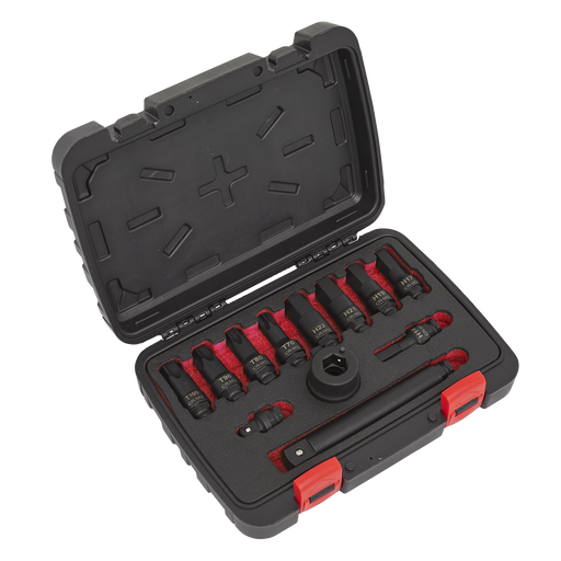Sealey - AK5617 Impact Socket Bit & Accessories Set 12pc 3/4"Sq Drive Hand Tools Sealey - Sparks Warehouse