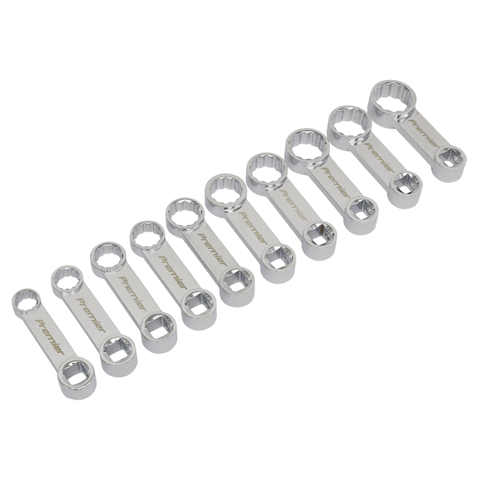 Sealey - AK59895 Torque Adaptor Spanner Set 10pc 3/8"Sq Drive - Metric Hand Tools Sealey - Sparks Warehouse