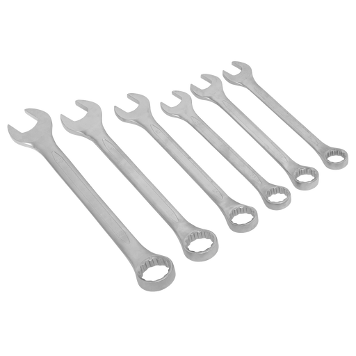 Sealey - Combination Spanner Set 6pc Jumbo Metric Hand Tools Sealey - Sparks Warehouse