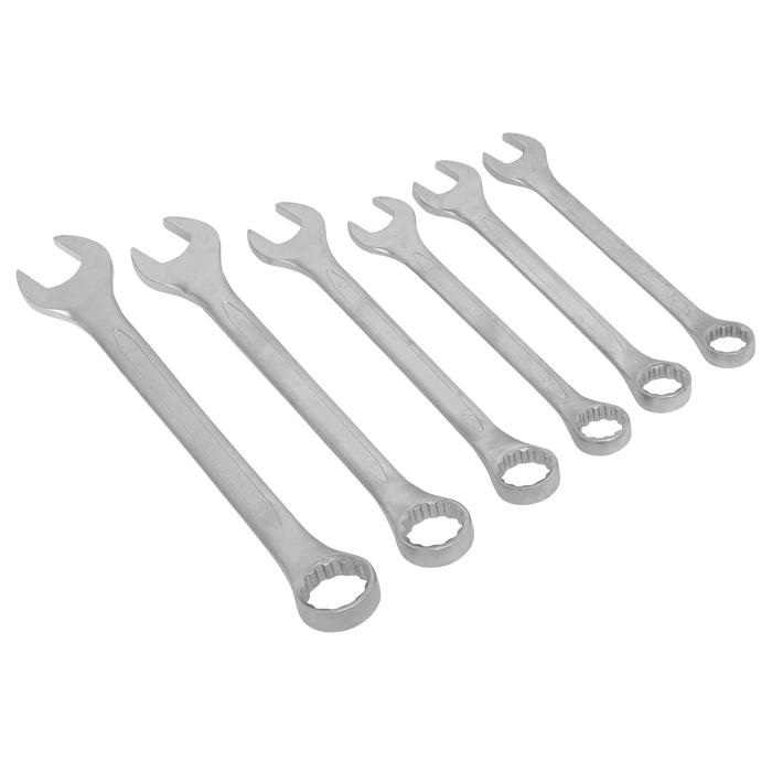 Sealey - Combination Spanner Set 6pc Jumbo Metric Hand Tools Sealey - Sparks Warehouse