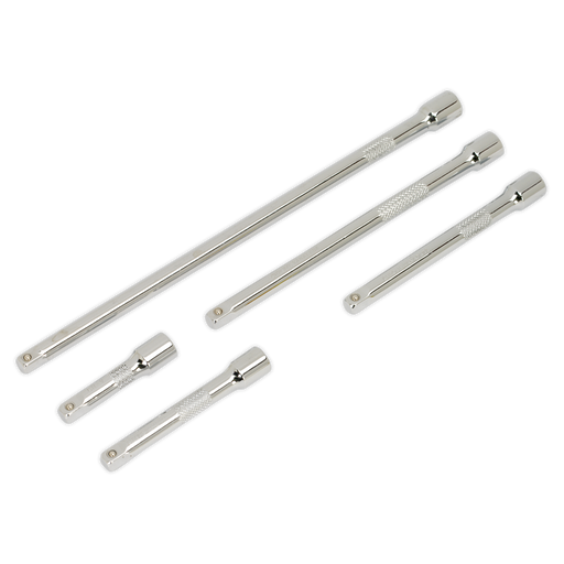 Sealey - AK6331 Extension Bar Set 5pc 1/4"Sq Drive Hand Tools Sealey - Sparks Warehouse