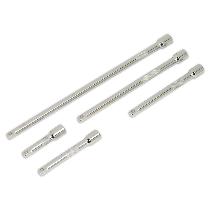 Sealey - AK6331 Extension Bar Set 5pc 1/4"Sq Drive Hand Tools Sealey - Sparks Warehouse