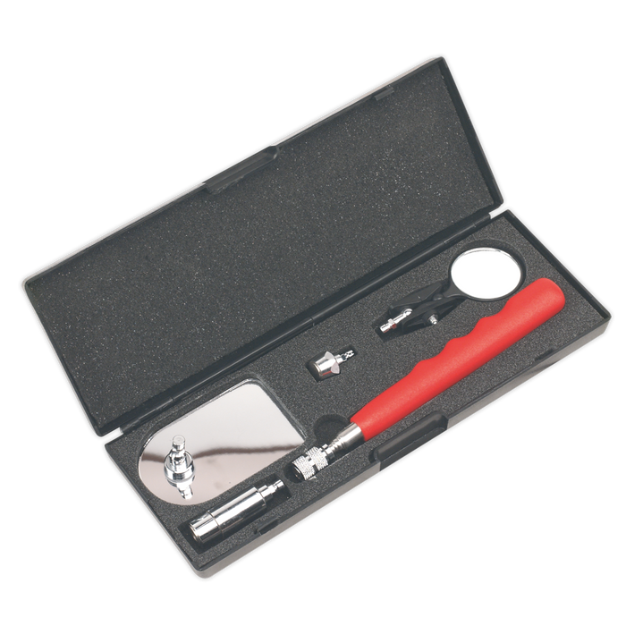 Sealey - AK6521 Telescopic Magnetic Pick-Up & Inspection Tool Kit 5pc Hand Tools Sealey - Sparks Warehouse