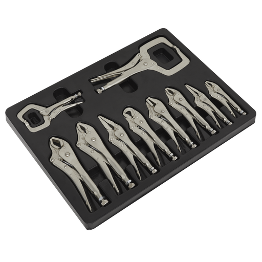 Sealey - Locking Pliers Set 10pc Hand Tools Sealey - Sparks Warehouse