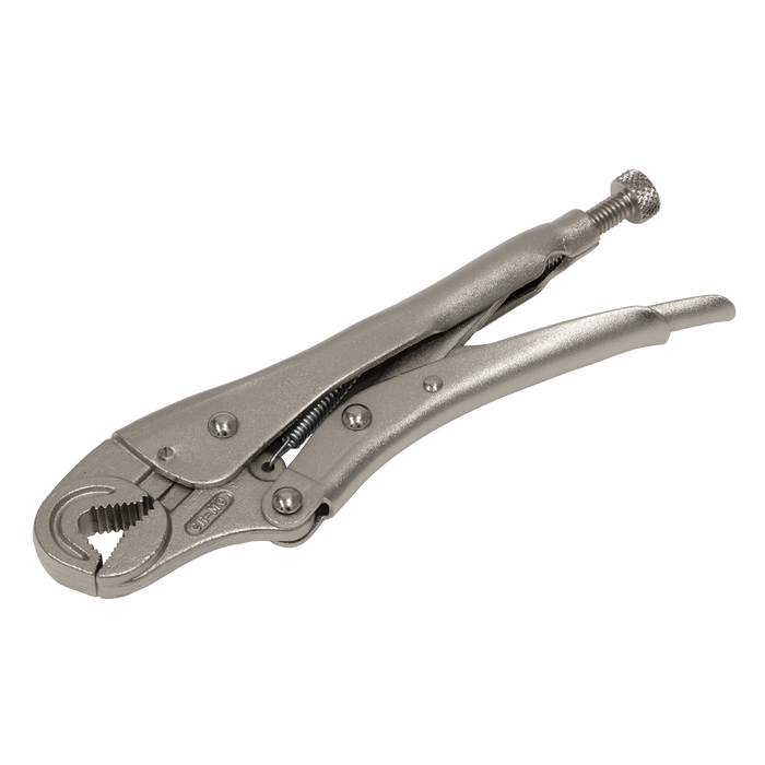 Sealey - AK6871 Locking Pliers Round Jaws 195mm 0-35mm Capacity Hand Tools Sealey - Sparks Warehouse