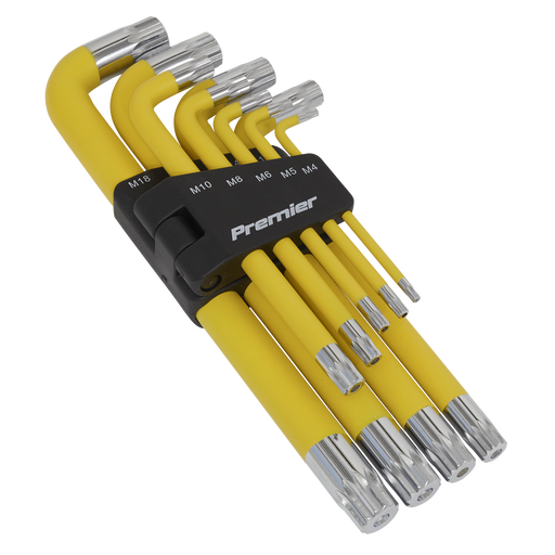 Sealey - Jumbo Spline Key Set 9pc Anti-Slip Hand Tools Sealey - Sparks Warehouse