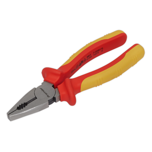 Sealey - AK83454 Combination Pliers 175mm VDE Approved Hand Tools Sealey - Sparks Warehouse