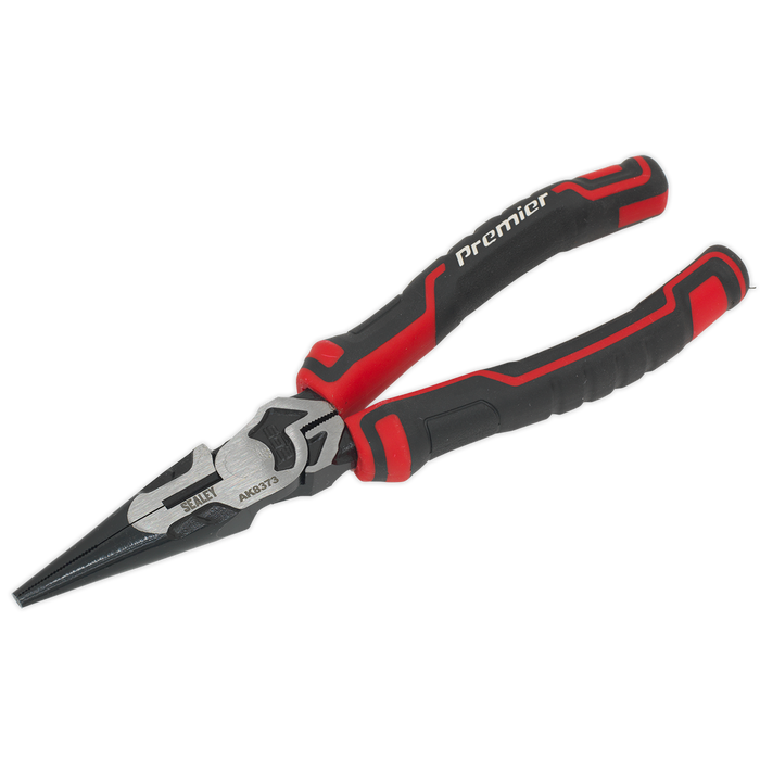 Sealey - AK8373 Long Nose Pliers High Leverage 200mm Hand Tools Sealey - Sparks Warehouse