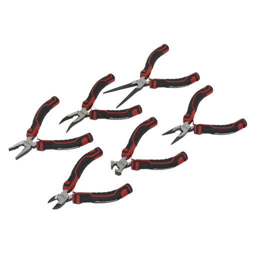 Sealey - AK8381 6pc Mini Pliers Set Hand Tools Sealey - Sparks Warehouse