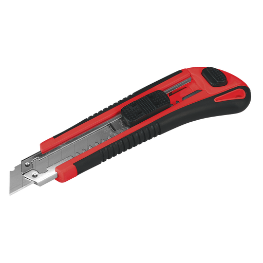 Sealey - AK86R Retractable Snap-Off Knife Heavy-Duty Hand Tools Sealey - Sparks Warehouse