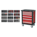 Sealey - Rollcab 6 Drawer with Ball Bearing Slides with 298pc Tool Kit Storage & Workstations Sealey - Sparks Warehouse