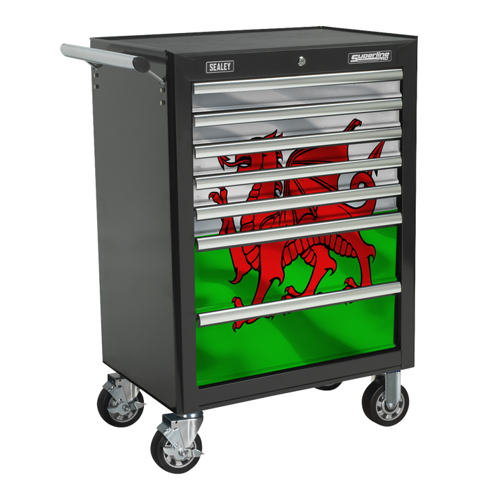 Sealey AP26479TBWALES - Wales Graphics 7 Drawer Rollcab Kit Storage & Workstations Sealey - Sparks Warehouse