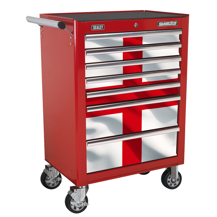 Sealey AP26479TENG - England Graphics 7 Drawer Rollcab Kit Storage & Workstations Sealey - Sparks Warehouse