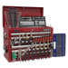 Sealey - AP33109COMBO Topchest 10 Drawer with Ball Bearing Slides - Red & 139pc Tool Kit Storage & Workstations Sealey - Sparks Warehouse