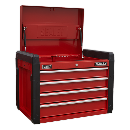 Sealey - AP3401 Topchest 4 Drawer with Ball Bearing Slides Storage & Workstations Sealey - Sparks Warehouse