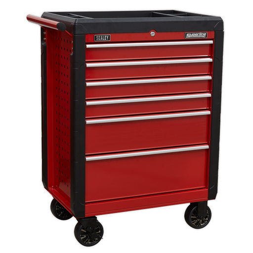 Sealey - AP3406 Rollcab 6 Drawer with Ball Bearing Slides Storage & Workstations Sealey - Sparks Warehouse