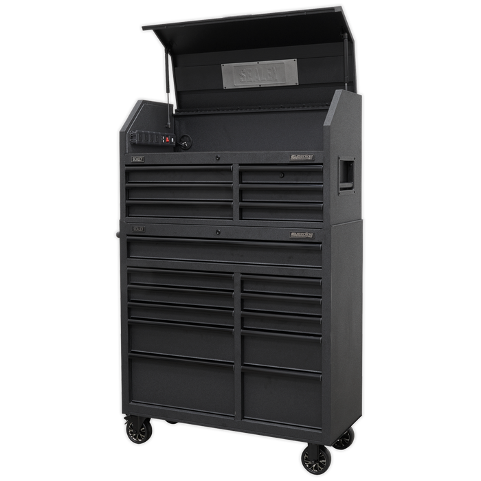 Sealey - Tool Chest 17 Drawer Combination Soft Close Drawers with Power Bar Storage & Workstations Sealey - Sparks Warehouse