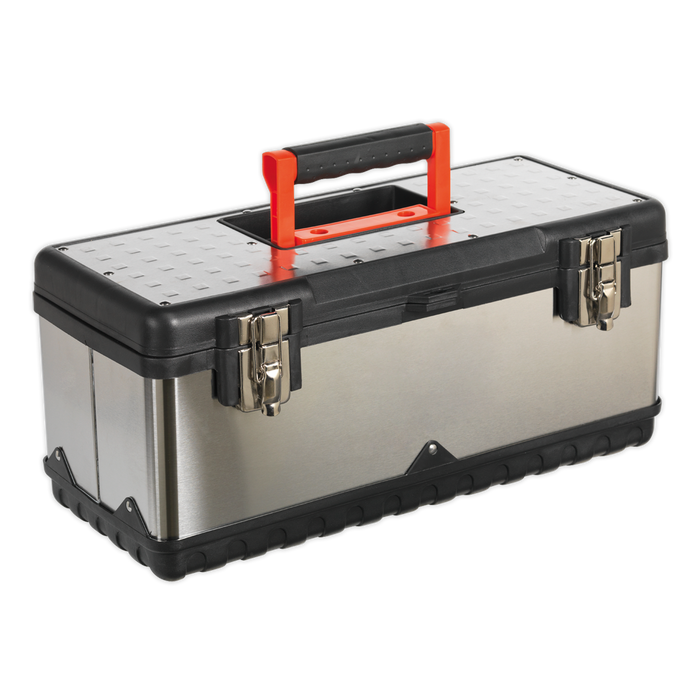 Sealey - AP505S Stainless Steel Toolbox 505mm with Tote Tray Storage & Workstations Sealey - Sparks Warehouse