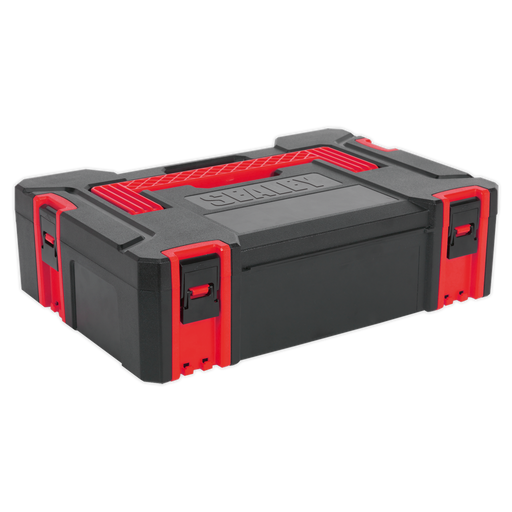 Sealey - AP8130 ABS Stackable Click Together Toolbox - Small Storage & Workstations Sealey - Sparks Warehouse