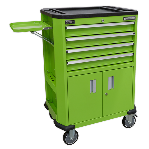 Sealey - AP980MTHV Tool Trolley with 4 Drawers & 2 Door Cupboard Storage & Workstations Sealey - Sparks Warehouse