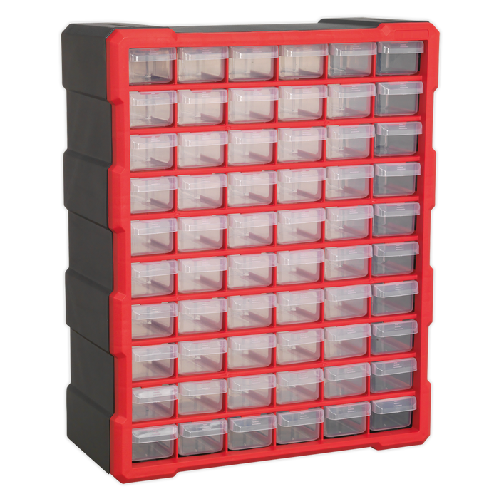 Sealey - APDC60R Cabinet Box 60 Drawer - Red/Black Storage & Workstations Sealey - Sparks Warehouse