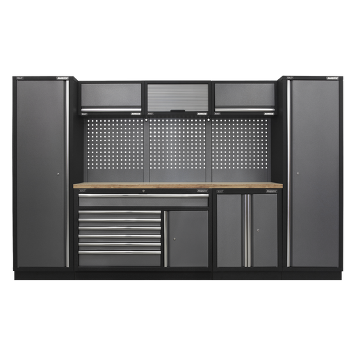 Sealey - APMSSTACK13W Superline Pro 3.24m Storage System - Pressed Wood Worktop Storage & Workstations Sealey - Sparks Warehouse