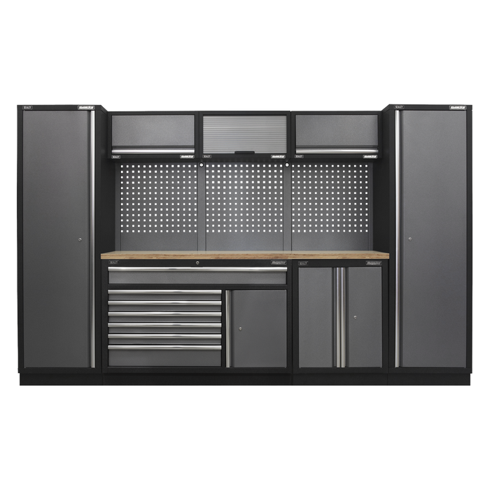 Sealey - APMSSTACK13W Superline Pro 3.24m Storage System - Pressed Wood Worktop Storage & Workstations Sealey - Sparks Warehouse
