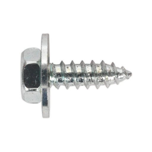 Sealey - ASW812 Acme Screw with Captive Washer #8 x 1/2" Zinc BS 7976/6903/B Pack of 50 Consumables Sealey - Sparks Warehouse