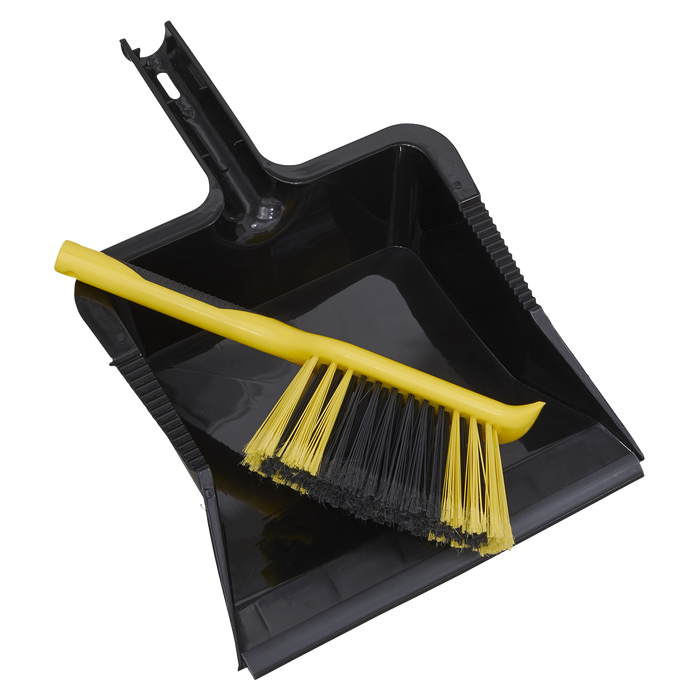 Sealey - BM04HX Bulldozer Yard Dustpan & Brush Set Janitorial, Material Handling & Leisure Sealey - Sparks Warehouse