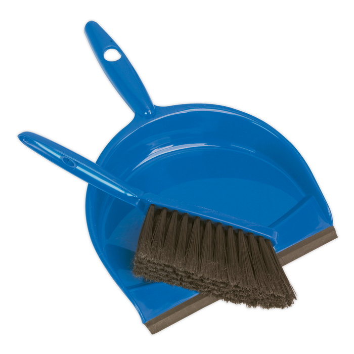 Sealey - BM04 Dustpan & Brush Set Composite Janitorial / Garden & Leisure Sealey - Sparks Warehouse