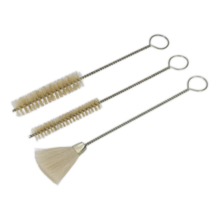 Sealey - BSGC/3 Spray Gun Cleaning Brush Set 3pc Bodyshop Sealey - Sparks Warehouse