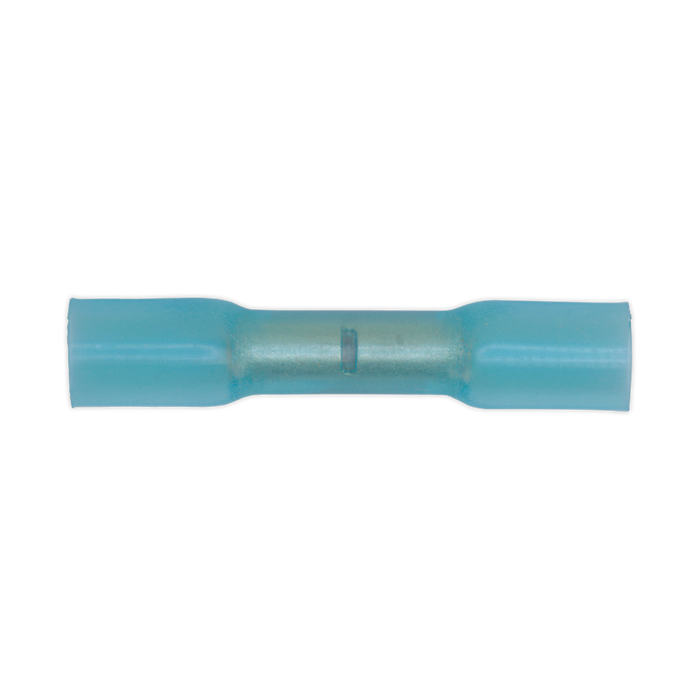 Sealey - BTSB100 Heat Shrink Butt Connector Terminal Ø5.8mm Blue Pack of 100 Consumables Sealey - Sparks Warehouse