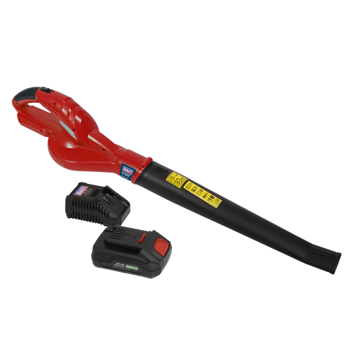 Sealey - CB20VCOMBO2 Leaf Blower Cordless 20V with 2Ah Battery & Charger Janitorial, Material Handling & Leisure Sealey - Sparks Warehouse