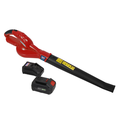 Sealey - CB20VCOMBO4 Leaf Blower Cordless 20V with 4Ah Battery & Charger Janitorial, Material Handling & Leisure Sealey - Sparks Warehouse