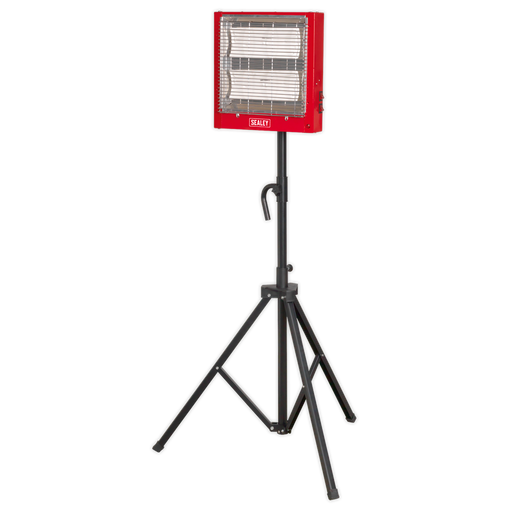 Sealey - CH2800S Ceramic Heater with Telescopic Tripod Stand 1.4/2.8kW 230V Heating & Cooling Sealey - Sparks Warehouse
