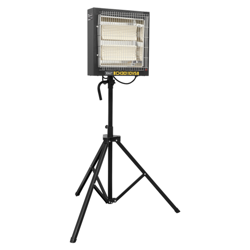 Sealey - CH30110VS 1.2/2.4kW Ceramic Heater with Telescopic Tripod Stand - 110V Heating & Cooling Sealey - Sparks Warehouse