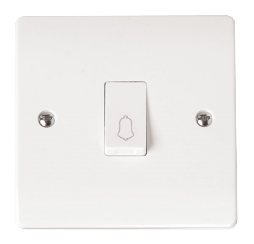 Scolmore CMA027 - 10AX 1 Gang 1 Way Retractive ‘Bell’ Switch MODE Accessories Scolmore - Sparks Warehouse