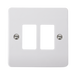 Scolmore CMA20402 - 2 Gang GridPro® Frontplate GridPro Scolmore - Sparks Warehouse