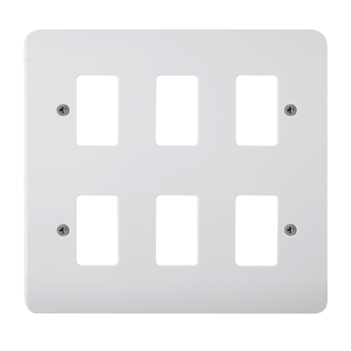 Scolmore CMA20506 - 6 Gang GridPro® Frontplate GridPro Scolmore - Sparks Warehouse