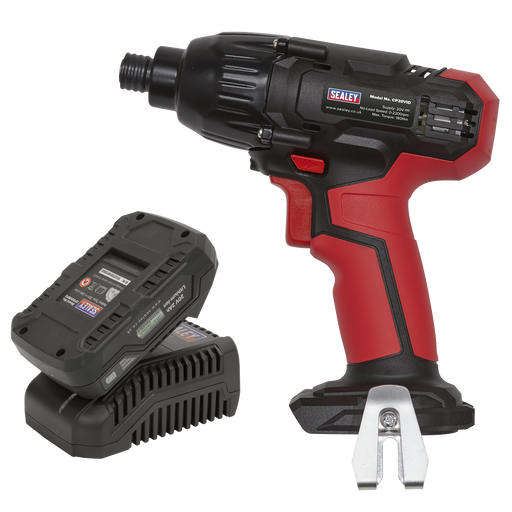 Sealey - CP20VIDKIT1 20V 2Ah 1/4Hex Drive Impact Driver Kit Electric Power Tools Sealey - Sparks Warehouse