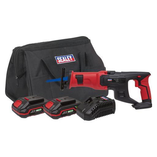 Sealey - CP20VRSKIT Cordless Reciprocating Saw Kit 20V - 2 Batteries Electric Power Tools Sealey - Sparks Warehouse