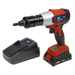 Sealey - CP316 20V 2Ah Lithium-ion Cordless Nut Riveter Electric Power Tools Sealey - Sparks Warehouse
